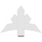 Ekena Millwork Davenport Architectural Grade PVC Gable Bracket, 36"W x 24"H x 4"D x 6"F, 16/12 Pitch GBP036X24X0406DAV00 - alternate 3